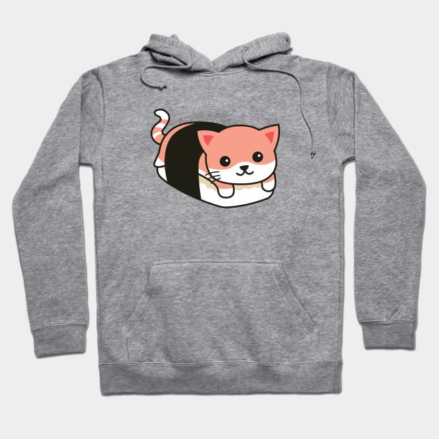 Cute Sushi Cat Roll Drawing Hoodie by SLAG_Creative